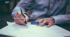 Desktop Screenshot of idfi.ch